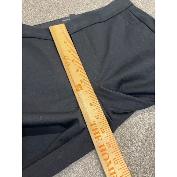 Banana republic womens high rise slim ankle pants sz 00p black stretch trousers - Picture 7 of 12